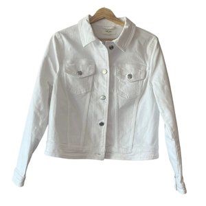 Reiss White Denim Jean Jacket